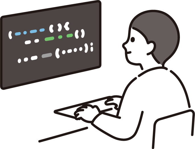 コーディングしている人のアイコン