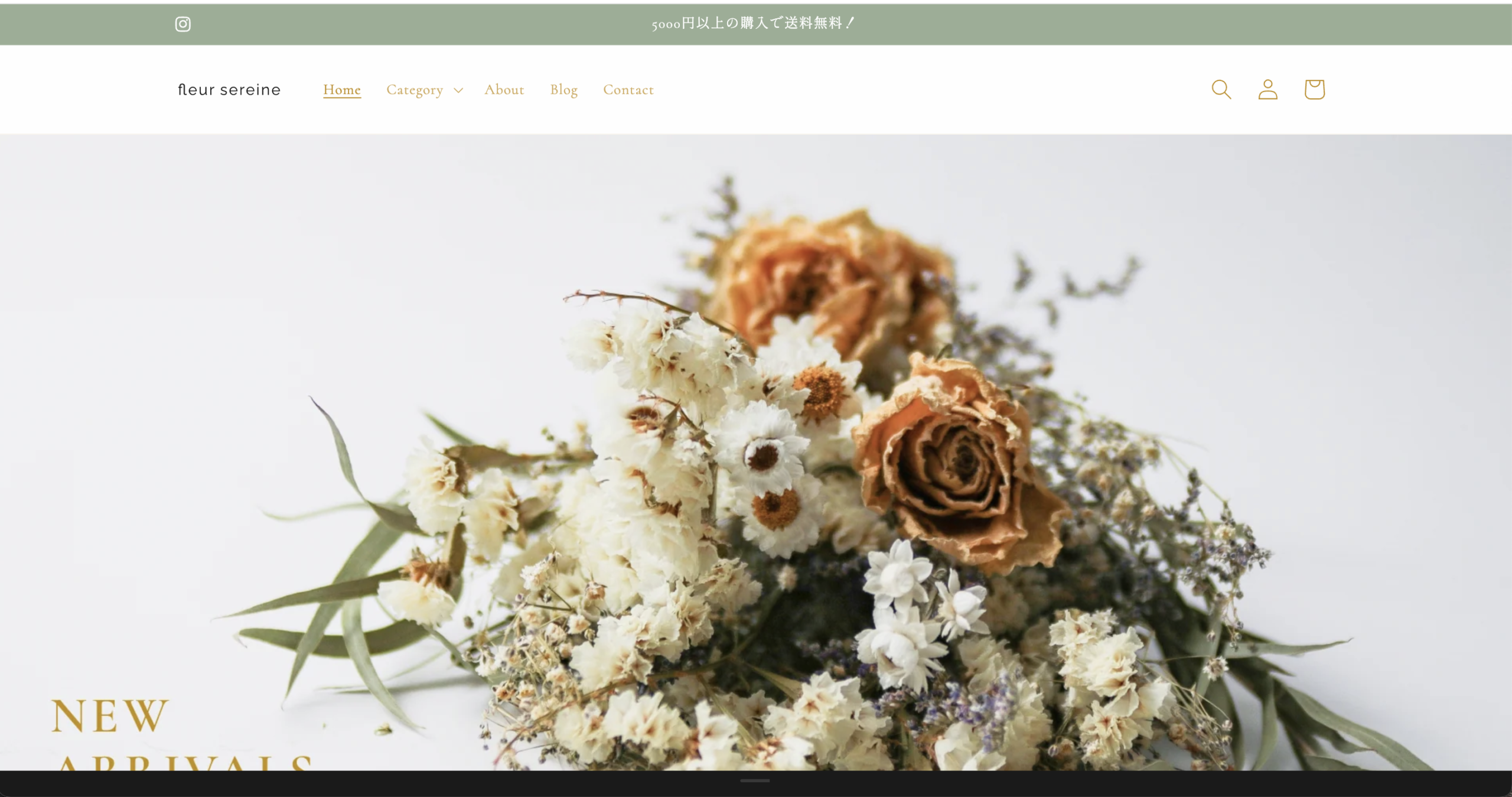 Shopifyサイトのデモ